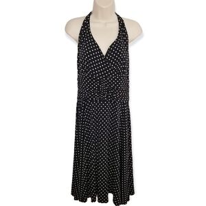 Ronnie Nicole Polka Dot Tie Back Women's Dress Size 12